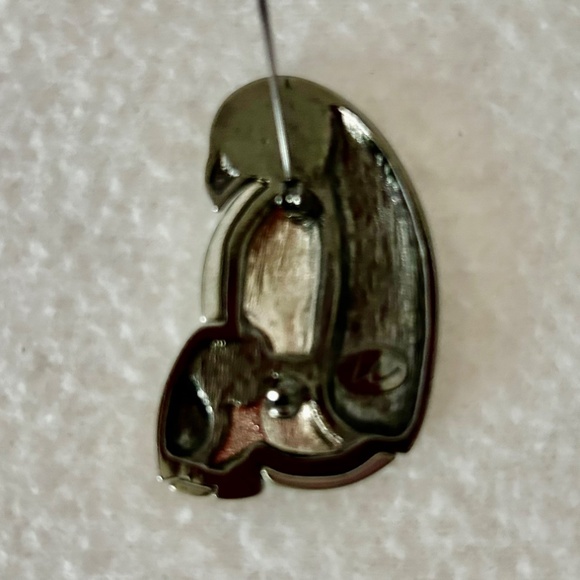 Penguin Brooch, Signed Liz Claiborne, Mom & Baby, Vintage - Picture 3 of 3